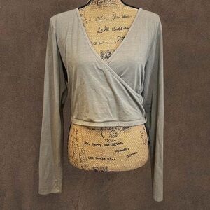 Victoria’s Secret PINK Taupe Wrap Top